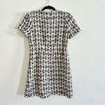 Fitted Short Sleeve Tweed Dress White Photo 1