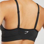 Gymshark Vital V Neck Sports Bra | NWOT | black marl vital seamless Photo 4