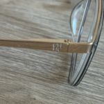 Carolina Herrera  Eyeglass Cat Eye Frames Black Gold‎ Tone Metal Full Rim Optical Photo 7