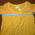 Maeve  Anthropologie NWT Boswell Peasant‎ Blouse Mustard Yellow Size 4 Photo 8