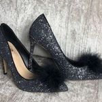 mix no. 6 heels Size 9.5 Glitter Formal Silver Black Special Occasion Holiday Photo 0