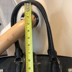 Henri Bendel CARLYLE Caviar Tumbled Black Leather Satchel Tote Crossbody Photo 5