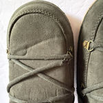 JustFab Women's Suede Winter Boots - Olive Green Size L Photo 4