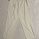 Larry Levine Womens Black White Striped Flat Front Stretch Dress Pants Size 16W Photo 2