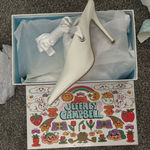 Jeffrey Campbell  Grateau White Lace Up Heels Photo 0