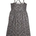 Corey Lynn Calter Anthropologie Dress Sketchbook Midi Aztec Sundress Vacation L White Size L Photo 1