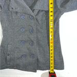 Wet Seal Vintage Y2K Pea Coat Jacket Size S Gray Preppy Academia 2000s Photo 7