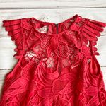 BB Dakota RSVP Red Lace Bodycon Lowe Dress Sz 2 Photo 3
