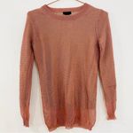 J.Crew NEW  mesh knit pink metallic sweater Photo 0