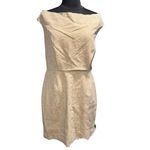 NEW Ports 1961 Brown Plaid Linen Sleeveless Dress Size 8 Photo 1