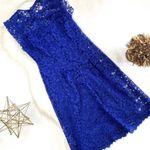 Enfocus Studio Womens En Focus Studio Blue Lace Dress - Sz 6 Photo 1