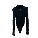 Free People Free People Day & Night Lace Long Sleeve Bodysuit Black Size XS Photo 6