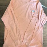 Dutch Bros Pink Long Sleeve Tee Dutch Luv Front pocket w/ Blue Graphics Large Photo 8