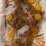 Gold chain Elizabeth the Second medallion belt Photo 1