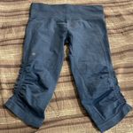 Lululemon  Blue Capri In the Flow Crop II Ribbed Cropped Leggings Size 8 #4524 Photo 4