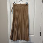 ZARA MIDI PLEATED SKIRT WITH BELT BUCKLED SAND Photo 6