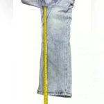 American Eagle Outfitters Blue Jean Mom Overalls Woman Sz 2 Short Light Wash Photo 8