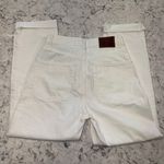 ZARA Raw Hemmed White Jeans Photo 1