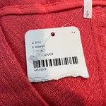 Free People  Top Red Rouge Size S Gauze Long Sleeve Dolman Sleeve V-Neck Boho Photo 9