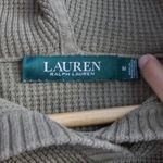 Ralph Lauren Lauren  Women's‎ Waffle Knit Cowl Neck Hoodie Pullover Green Size M Photo 1