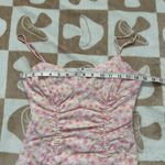 Cotton Candy LA Floral Pink‎ Mini Dress Ruched Size Small Pink Photo 7