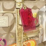 Coach  Beige Multi Color Poppy Appliqué Crossbody Bag F21101 Rare Limited Edition Photo 1