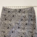 Liz Claiborne Black & White Floral Paisley Pencil Skirt Zipper EUC Sz 6 Cotton Photo 7