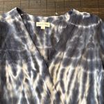Cloth & Stone Gray White Tie-Dye Romper 3/4 Sleeve Women’s Size XS Anthropologie Photo 4