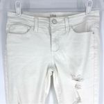 a.n.a  Distressed White Skinny Ankle Jeans Size 2 Photo 1