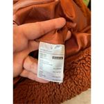 Elodie Anthropologie Faux Sherpa Teddy Coat Oversized Rust Size Medium Pockets Photo 2