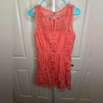 BB Dakota Coral Lace Dress Sleeveless Summer Casual Party Cute Girly Photo 1