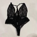 Victoria's Secret Victoria’s Secret Black Lace Bodysuit One Piece Lingerie Size M Photo 0