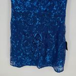 Lulus Glamorous Intrigue Royal Blue Sequin Strapless Mini Dress Size M Size M Photo 4