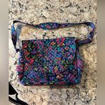 Stephanie Dawn Quilted Messenger Bag French Quarter Collection Paisley Floral Photo 0
