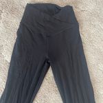 Aerie  offline Black Flared Leggings size small cross band waist Photo 3