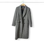 Reformation Coat Women's Small Houndstooth - Longline Wool Blend Double Breasted Photo 1