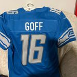 NFL Team Apparel Men's Detroit Lions Jared Goff Nike Blue Game Jersey Photo 3