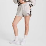 Champion  Women's Light Grey Athletic Shorts Graphic Tape Logo Casual Size XL Photo 3