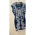 BCBGMAXAZRIA  Ellena‎ body con Dress Denim combo M Photo 4