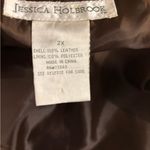 Jessica Holbrook Suede Leather Jacket Women’s Brown Lined Western Chic Style 2X Photo 2