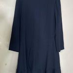 Chloé Chloe Womens Navy‎ Blue Long Sleeve A-Line Ruffle Hem Dress Size 44 Photo 0