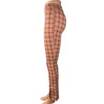  Urban Renewal Remnants Brown Plaid Front Slit Trouser Pants XS Photo 1