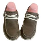 Ariat  hilo western Women's Slip On Casual Shoes Brown Suede Moc Toe Size 8 b Photo 1