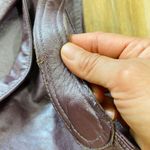 Jewels beautiful shiny lilac leather boho bag Purple Photo 8