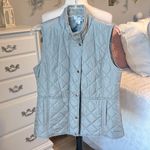 kim rogers Quilted Vest Jacket Gray Photo 1
