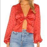 Privacy Please Pink Polka Dot Rosaline top Photo 0