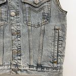 Maje  E18BENEDICTE Denim Vest Blue Sleeveless Jean Jacket NWT – Size 38 Photo 2