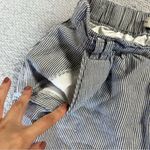 ZARA ⭐️ Premium Quality Blue & White Striped Casual Summer Pants Size 4 EUC Photo 3