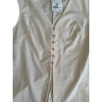 H&M Cream Buttoned Dress Tank Top Size Medium NEW NWT Photo 4