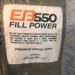 Eddie Bauer  Quilted Down Puffer Vest Gray Silver Metallic Size XS EB550 Hooded Photo 8